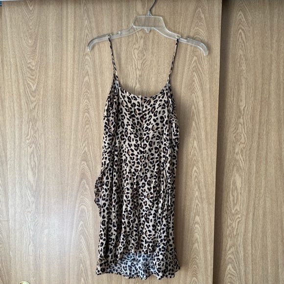 Mini Leopard Wrap Dress - Picture 4 of 4